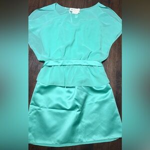 Jasmine Aqua Chiffon Blouse